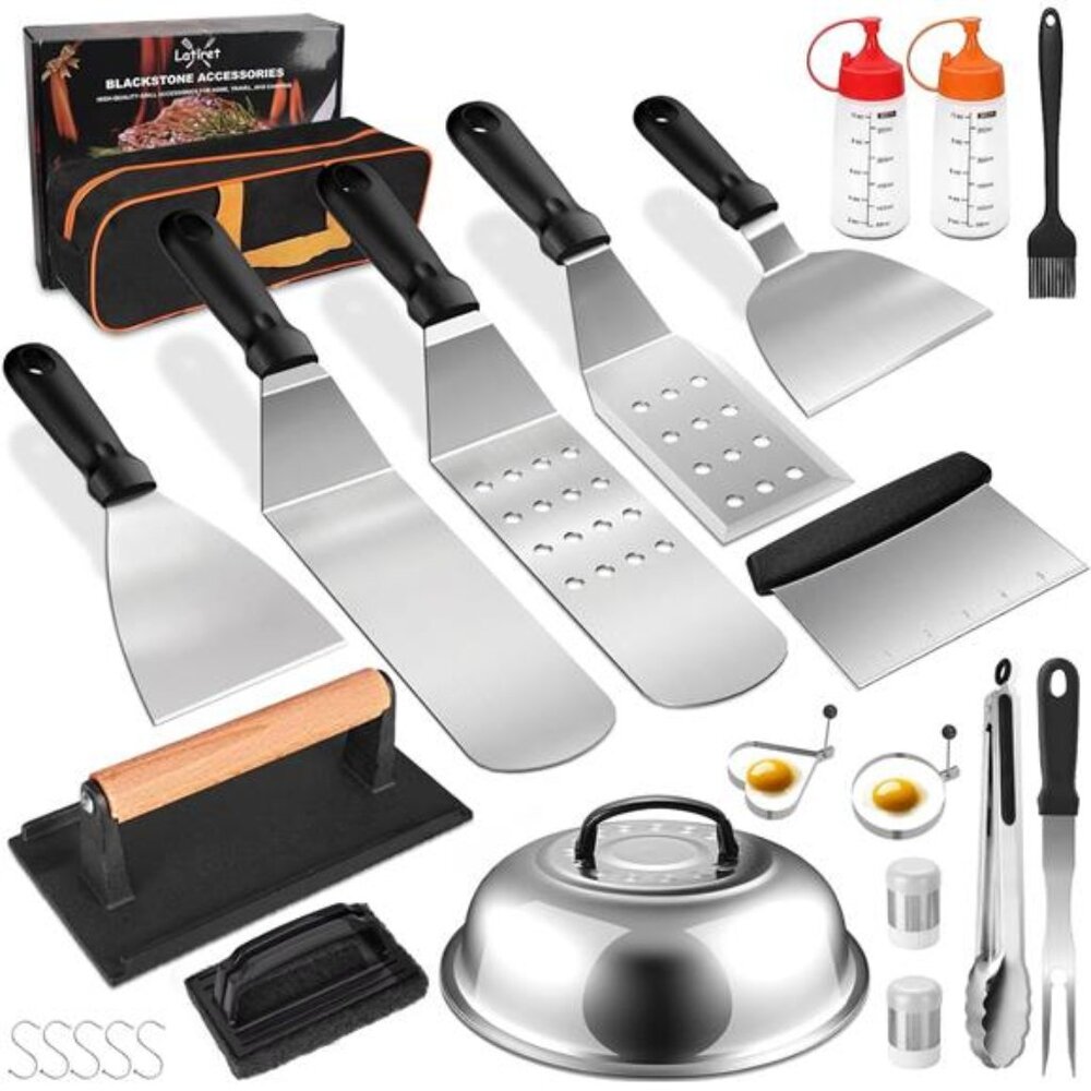 Griddle Accessories Kit, 24Pcs Grilling Accessories Set for Blackstone